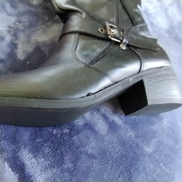 BNIB ANN CREEKELIAS KNEE HIGH BLOCK HEEL BOOT-9.5--237 - Picture 6 of 9